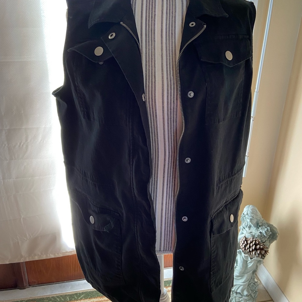 A New Day Black Vest Jacket size Large - Picture 5 of 8